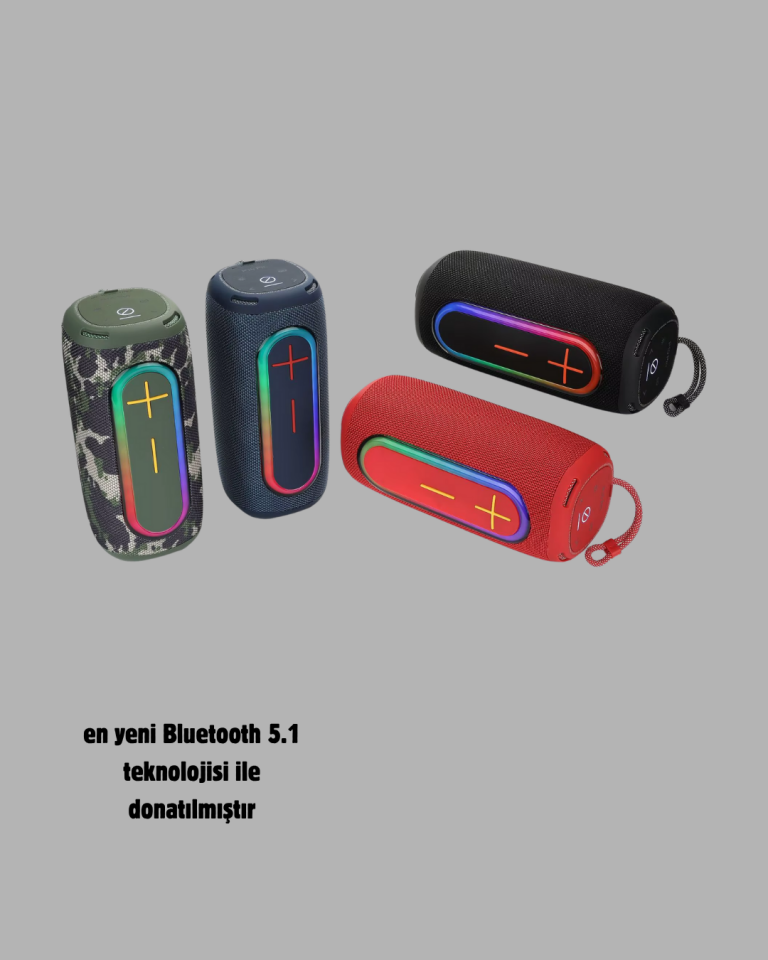 YamanHobi Bluetooth 5.1 Taşınabilir Hoparlör 10 Metre Menzilli Turuncu