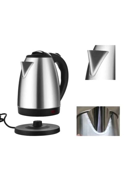 Kettle Su Isıtıcı C F Priz Uyumlu 220 - 240 V Paslanmaz Çelik Kablolu - Lisinya