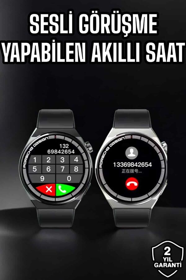 Akıllı Saat Nabız Sensörlü Bildirim Görebilen Spor Modları GPS Takibi - Lisinya