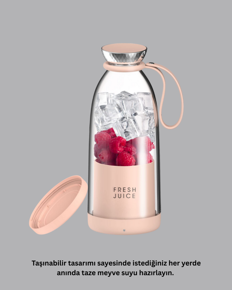 Çevre Dostu Cam Gövdeli Kablosuz Smoothie Blender - Lisinya