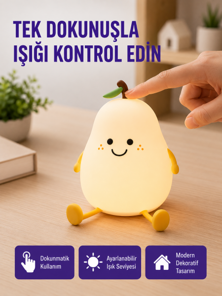 Dekoratif Armut LED Lamba Renk Ayarlı Şarj Edilebilir - Lisinya