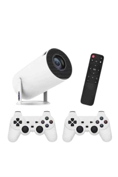 4K Wireless Çift Kollu Kumandalı Oyun Projeksiyonu Retro Video Oyunu Yeni Nesil
