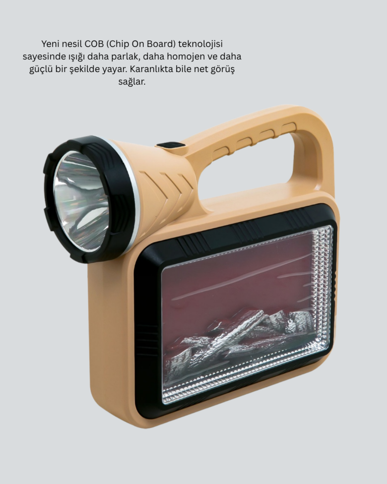 YamanHobi Solar Alev Efektli Bahçe Lambası