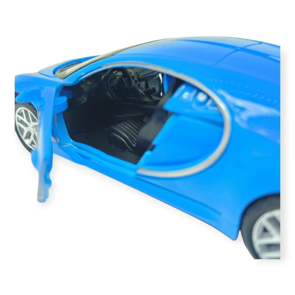 Çek Bırak Metal 12 Cm Model Araba - Mavi (Lisinya)