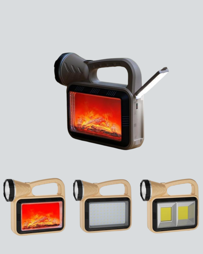 YamanHobi Solar COB Alev Efektli Kamp ve Bahçe Lambası