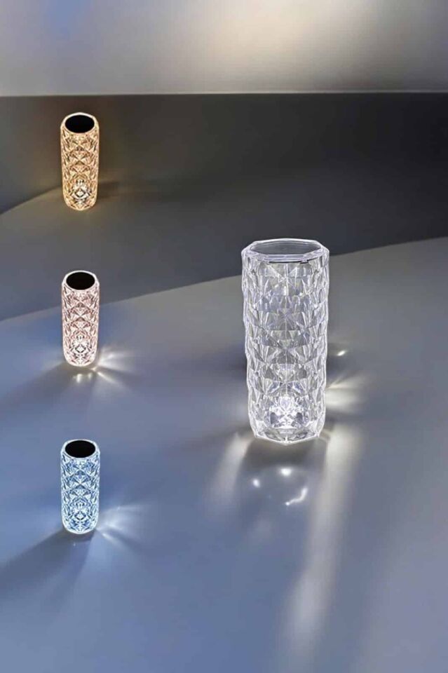 YamanHobi RGB Kristal Aydınlatma Lambası Uzaktan Kumandalı Gece Lambası
