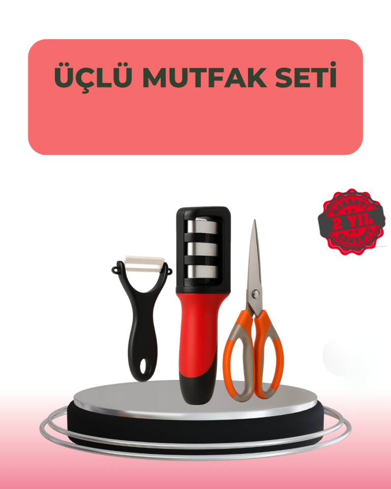 3 Parçalı Çok Fonksiyonlu Mutfak Makas Seti