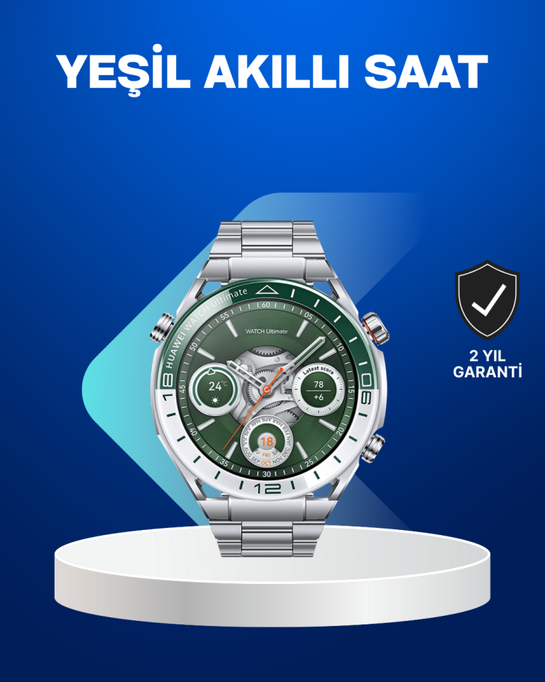 Akıllı Saat Amoled Ekranlı Harita Gösterimli Sağlık ve Spor Takipli - Lisinya