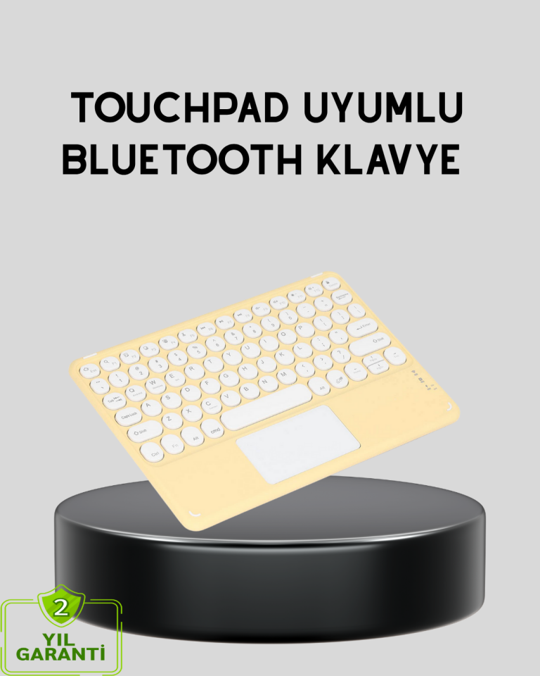 Bluetooth Kablosuz Klavye – İnce Slim Model, Tablet ve Akıllı TV Uyumlu, Sessiz Tuşlu Taşınabilir Klavye - Lisinya