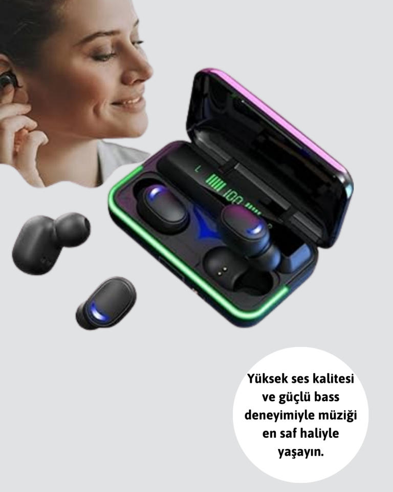 Su Geçirmez E10 Bluetooth Kulaklık Powerbank ve Gürültü Engelleme - Lisinya