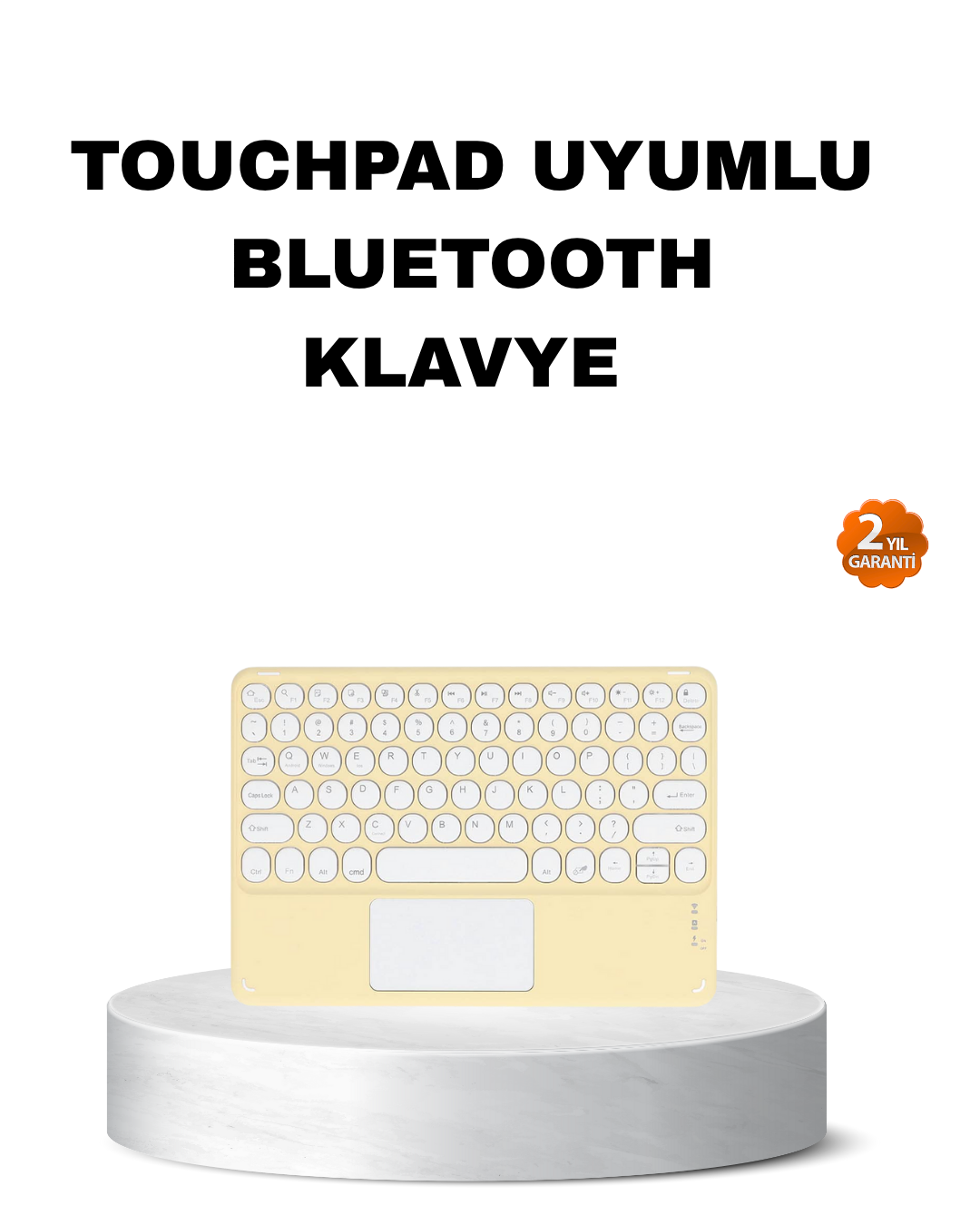 Kablosuz Bluetooth Klavye – Slim Taşınabilir Tasarım - YamanHobi
