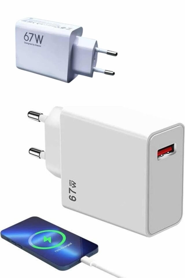 YamanHobi 67W Type-C Hızlı Şarj Adaptörü USB-C Kablolu Turbo Şarj Cihazı