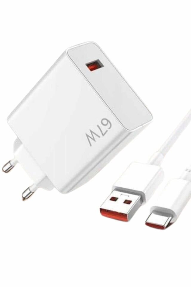 YamanHobi 67W Type-C Hızlı Şarj Adaptörü USB-C Kablolu Turbo Şarj Cihazı
