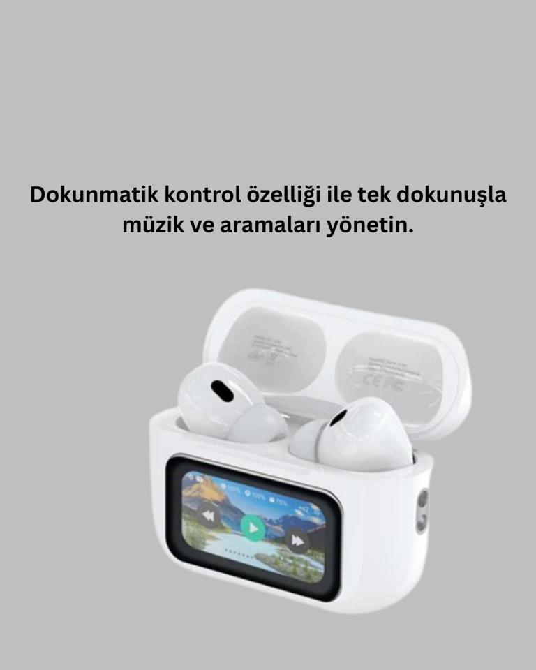 Tüm Telefonlarla Uyumlu ANC Özellikli Dokunmatik Bluetooth Kulaklık - Lisinya