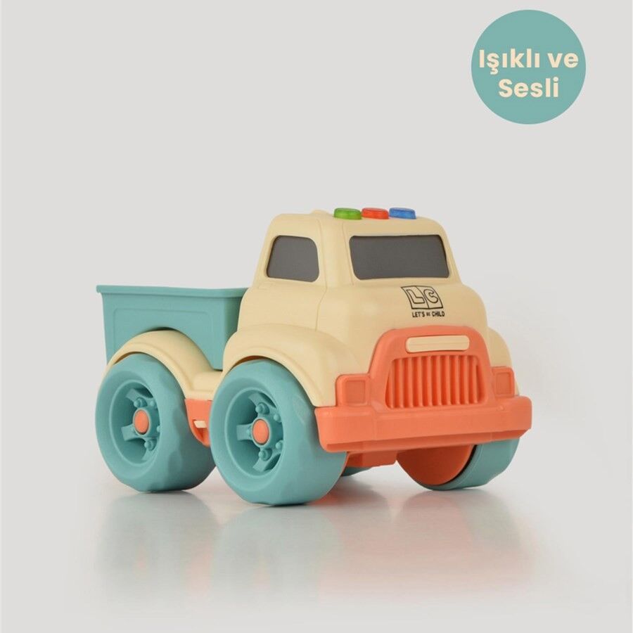 Işıklı ve Sesli Oyuncak Kamyon – Miniklerin Güvenli Eğlencesi!  (Lisinya)