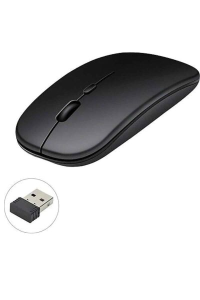 Kablosuz Mouse Fare Şarjlı Bluetooth Wireless Çift Modlu Sessiz