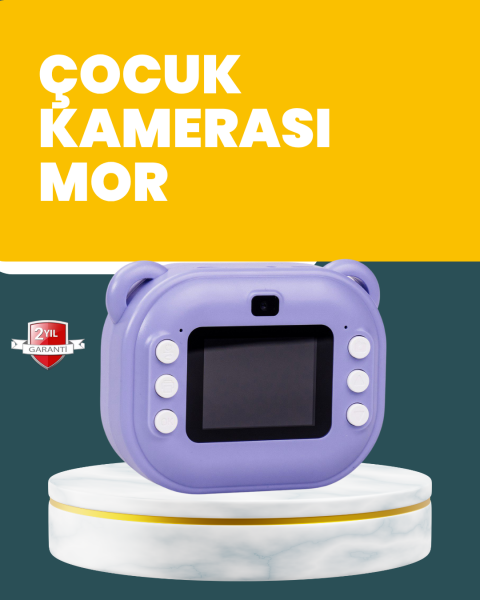 Çocuklar İçin Şipşak Baskı Kamera – 18 Efektli, Oyun ve Müzik Özellikli - Lisinya