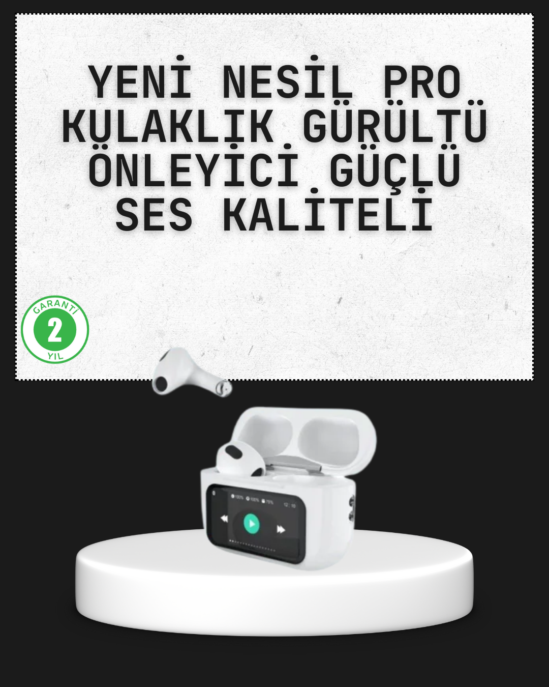 Akıllı Sensörlü Su Geçirmez Bluetooth Kulaklık Güçlü Batarya ve Bass - Lisinya