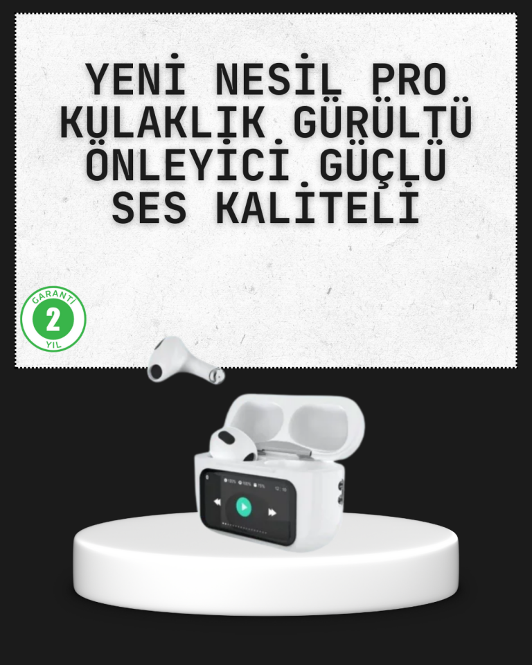 Akıllı Sensörlü Su Geçirmez Bluetooth Kulaklık Güçlü Batarya ve Bass - Lisinya