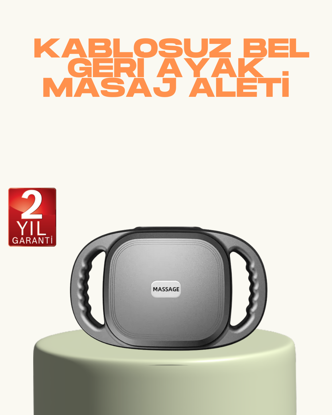 2000 mAh Şarjlı Masaj Tabancası 6 Başlık Ayarlı Güçlü Masaj Cihazı - Lisinya