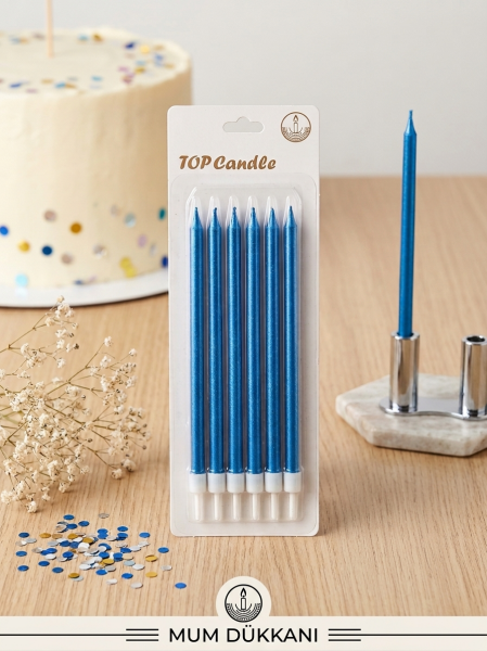 Top Candle  Pasta Mumu 6 Adet – Doğum Günü ve Parti Kutlama Seti NO:7