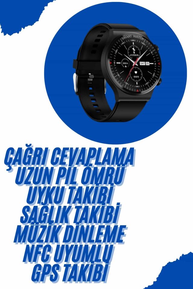 Akıllı Saat Yeni Nesil Üç Kordonlu Nabız Ölçer Çağrı Cevaplama - Lisinya