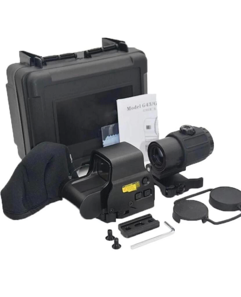558-G43 XPS2 Hedef İşaretleyici Red Dot - Holografik Nişangâh, 5x Büyütmeli Set-Siyah ( Lisinya )