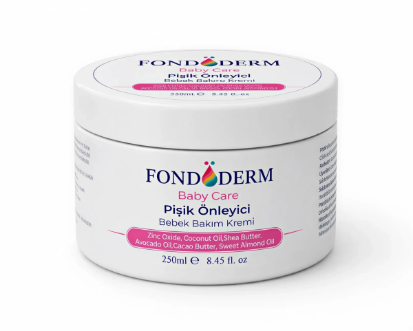 Fondöderm Dermokozmetik Bariyer Krem | Bebek Pişik Kremi ve Yoğun Onarıcı Nemlendirici Doğal Yağlar İçeren Çok Amaçlı Cilt Bakım Kremi ( Lisinya )