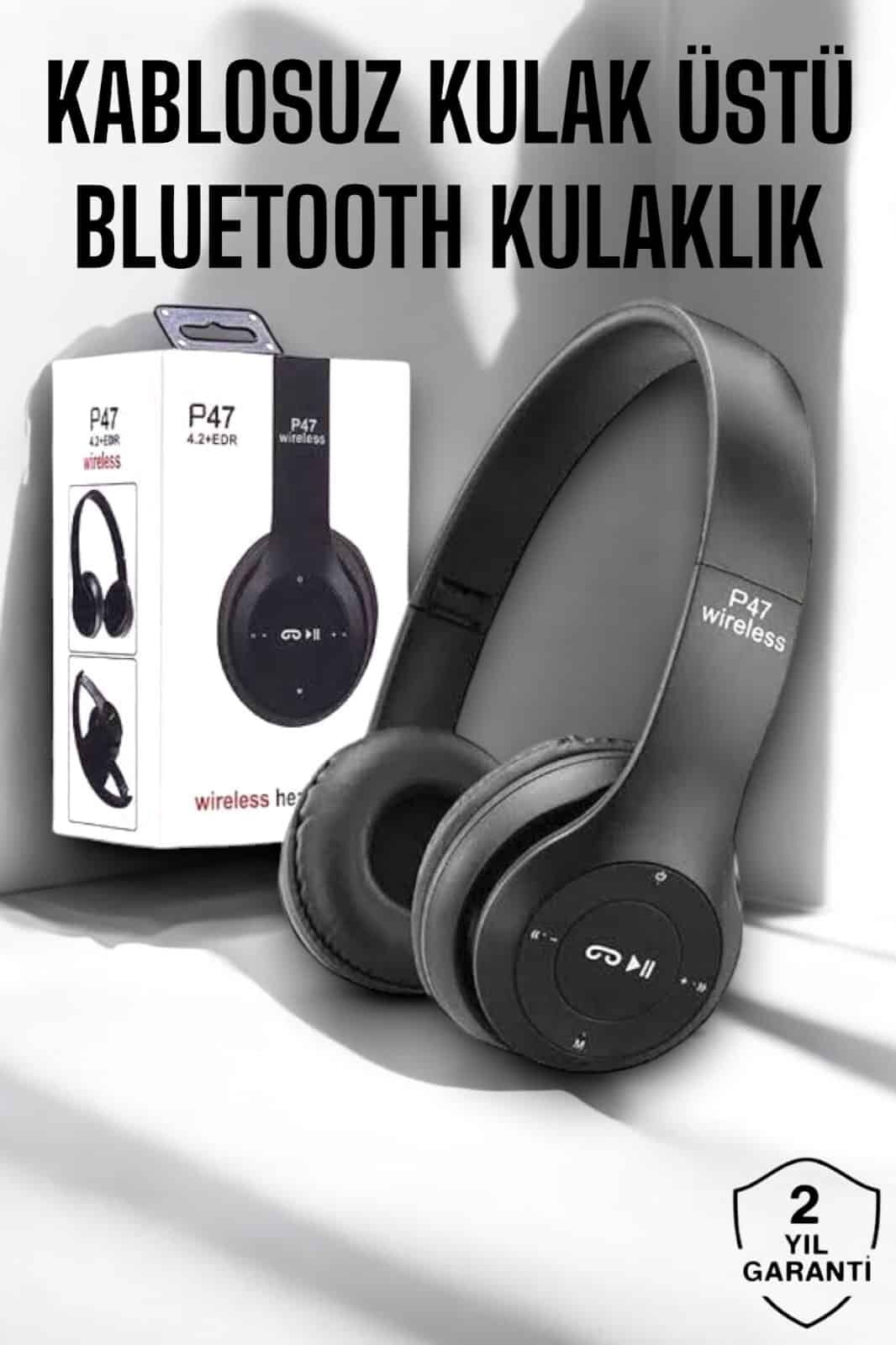 Kulak Üstü TF Kart ve AUX Destekli Ergonomik Bluetooth Kulaklık - Lisinya