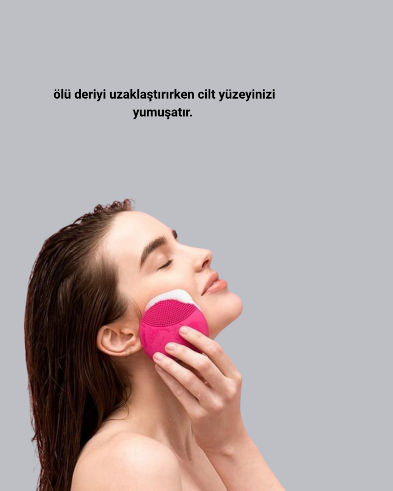 Şarjlı Su Geçirmez Yüz Temizleme ve Masaj Aleti – 3 Fonksiyonlu - Lisinya