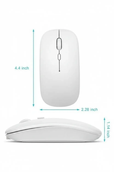 Kablosuz Mouse Fare Şarjlı Bluetooth Wireless Çift Modlu Sessiz ( Lisinya )