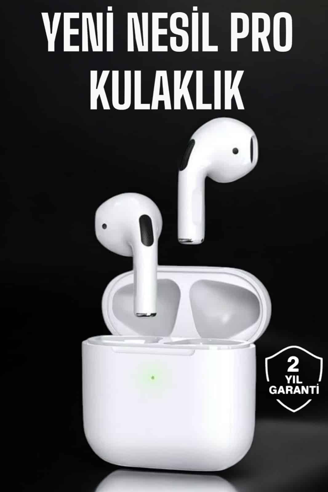 Beyaz Yeni Nesil Pro Bluetooth Kulaklık Yüksek Ses Kaliteli ANC Özelliği - Lisinya