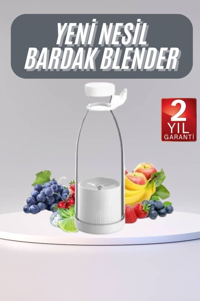 u Geçirmez Kablosuz Şarjlı Dayanıklı Taşınabilir Mini Blender - Lisinya