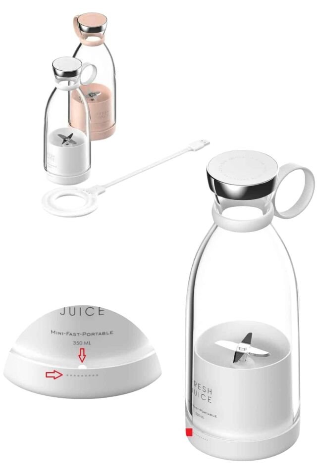 u Geçirmez Kablosuz Şarjlı Dayanıklı Taşınabilir Mini Blender - Lisinya