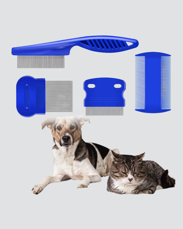 4’lü Kedi Köpek Tüy Temizleme Seti – Paslanmaz Çelik,Ergonomik ve Uzun Ömürlü - Lisinya
