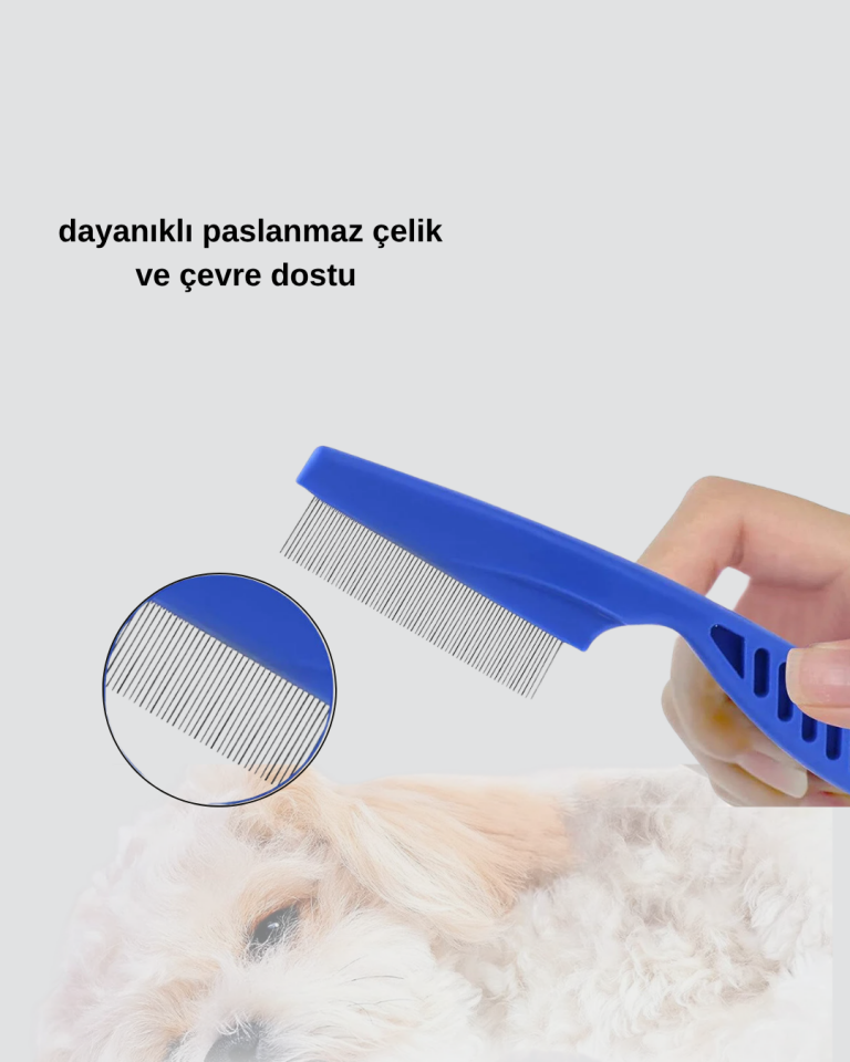 4’lü Kedi Köpek Tüy Temizleme Seti – Paslanmaz Çelik,Ergonomik ve Uzun Ömürlü - Lisinya