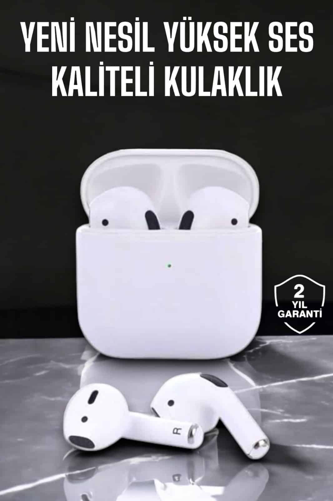 Yeni Nesil Bluetooth Kulaklık ANC Özelliği Yüksek Ses Kaliteli-Beyaz