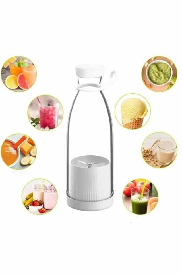 Taşınabilir Kablosuz Şarjlı Kişisel Smoothie El Blender Mini Meyve Sıkacağı - Lisinya