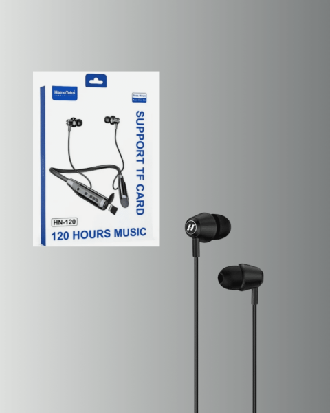 120 Saat Pil Ömrüyle Boyun Askılı Bluetooth Kulaklık – Spor ve Günlük Kullanım İçin