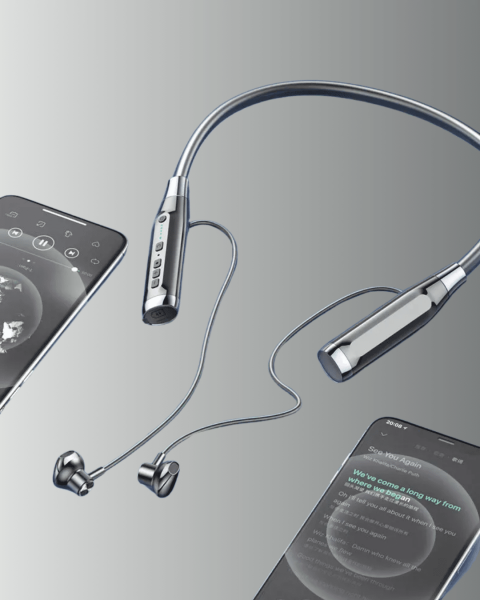 120 Saat Pil Ömrüyle Boyun Askılı Bluetooth Kulaklık – Spor ve Günlük Kullanım İçin