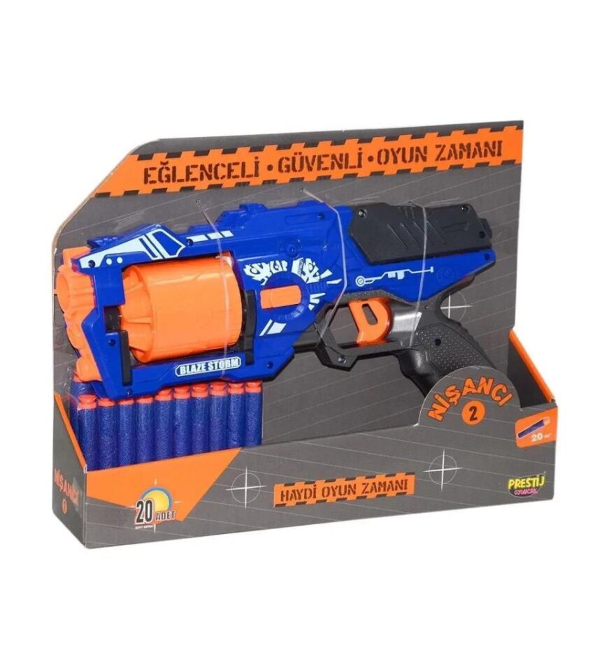 6464 - SÜNGER ATAN TABANCA REVOLVER 20 YEDEK MERMİ (Lisinya)