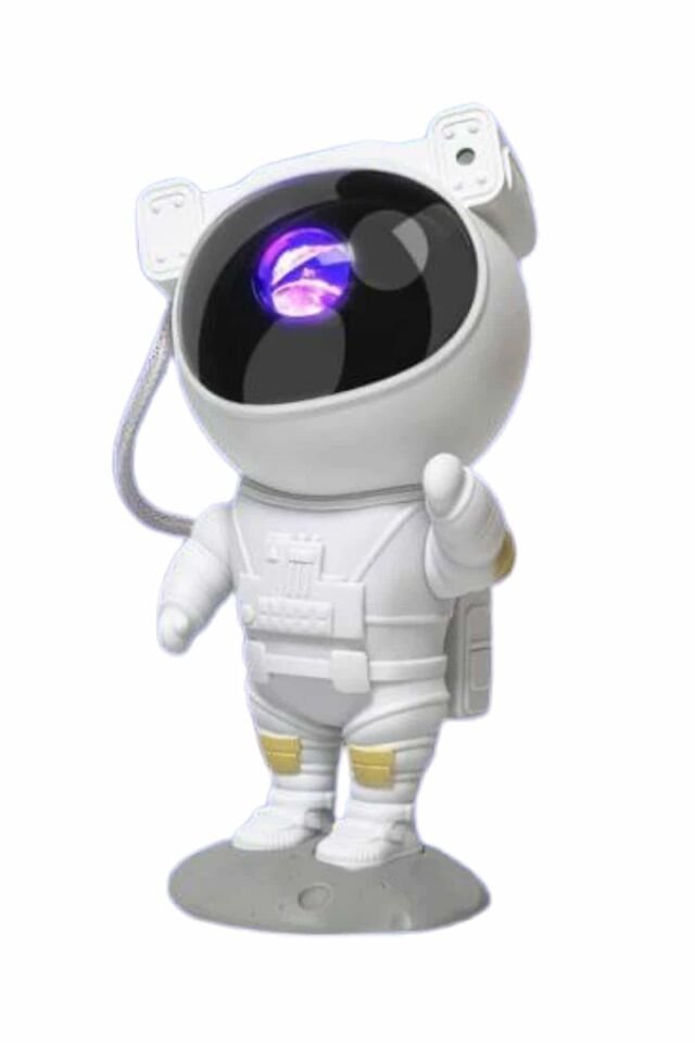 Gece Lambası Astronot Bluetooth Hoparlörlü Galaksi Işık Projektörü - Lisinya
