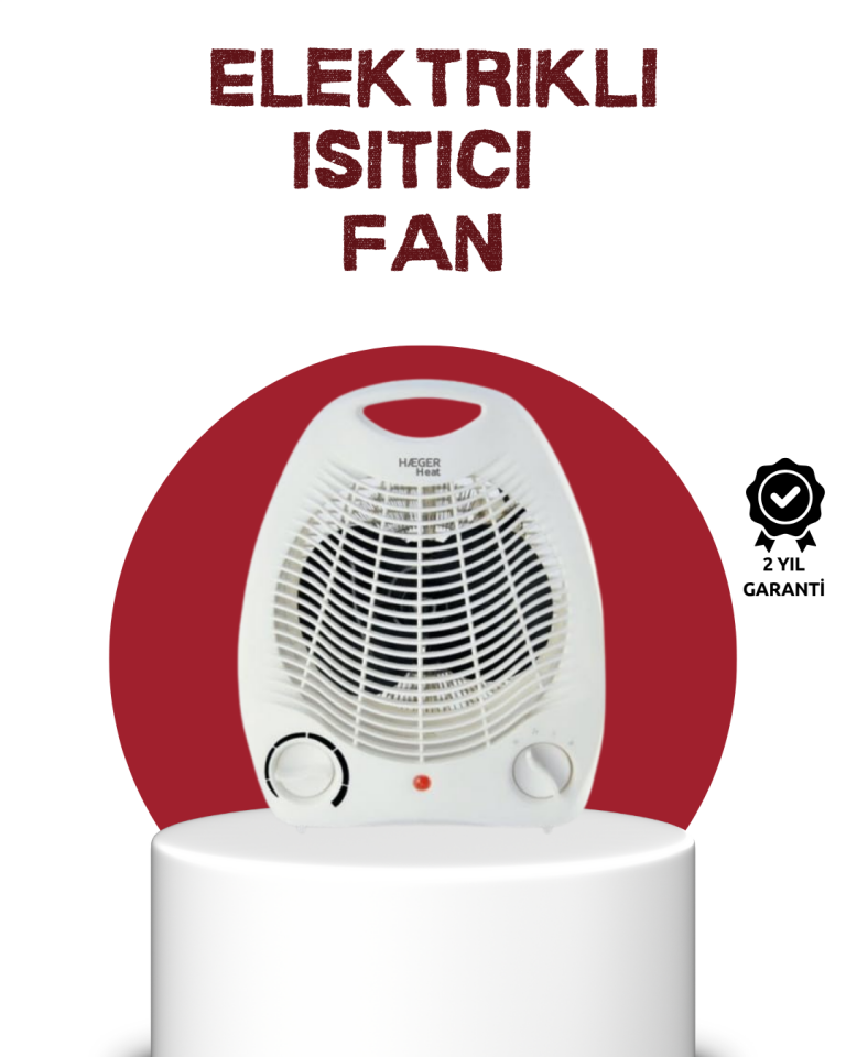 2000W Taşınabilir Elektrikli Fanlı Isıtıcı – Hızlı Isınma, Kompakt Boy - Lisinya
