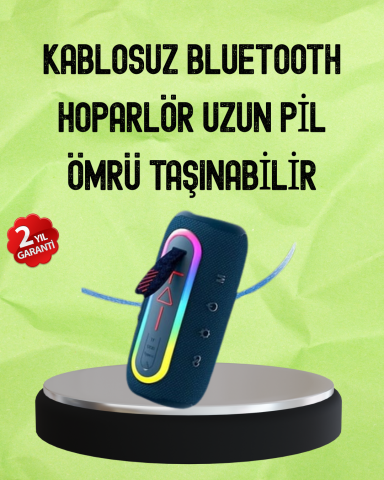 YamanHobi Bluetooth 5.1 Taşınabilir Hoparlör Siyah