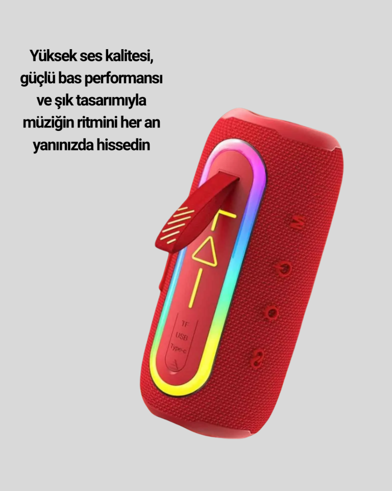 YamanHobi Bluetooth 5.1 Taşınabilir Hoparlör Siyah