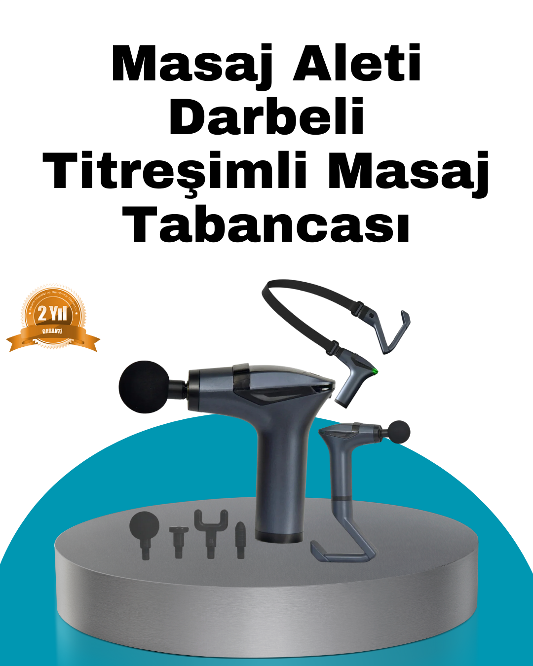 Taşınabilir 3in1 Masaj Aleti Şarjlı Titreşimli Esneme Bantlı - Lisinya