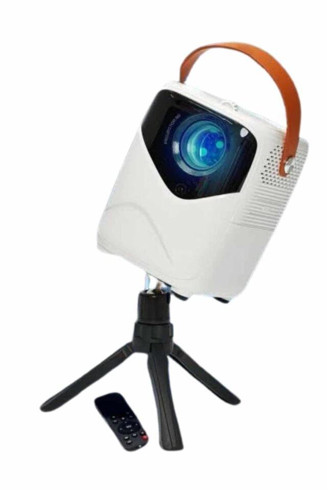 HD Ayaklı Portatif Projeksiyon Cihazı Android İşlemcili Sinema Projektörü - Lisinya