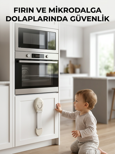 Bebek Güvenlik Dolap Kilidi Çok Amaçlı Çocuk Emniyet Kilit Sistemi - Lisinya