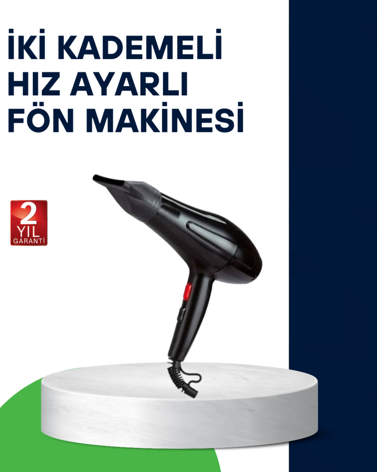 2200W Saç Kurutma Makinesi Soğuk ve Sıcak Üfleme Fonksiyonlu - Lisinya