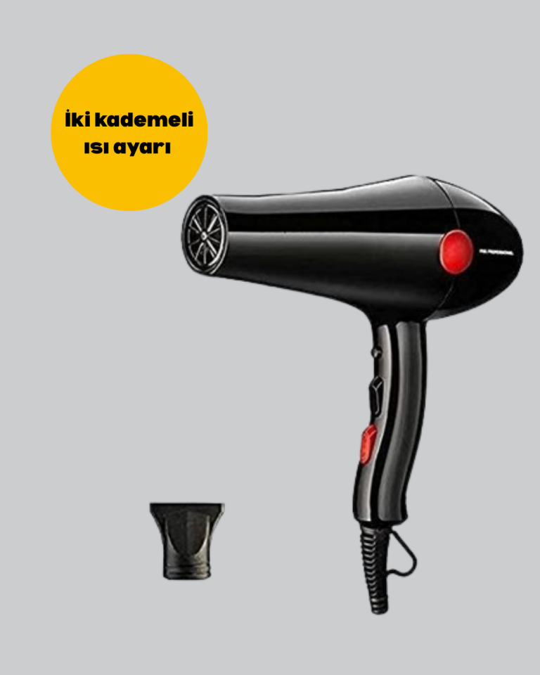 2200W Saç Kurutma Makinesi Soğuk ve Sıcak Üfleme Fonksiyonlu - Lisinya